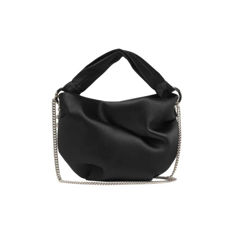 Jimmy Choo Bonny Satin Twist Detailed Chained Tote Bag-1