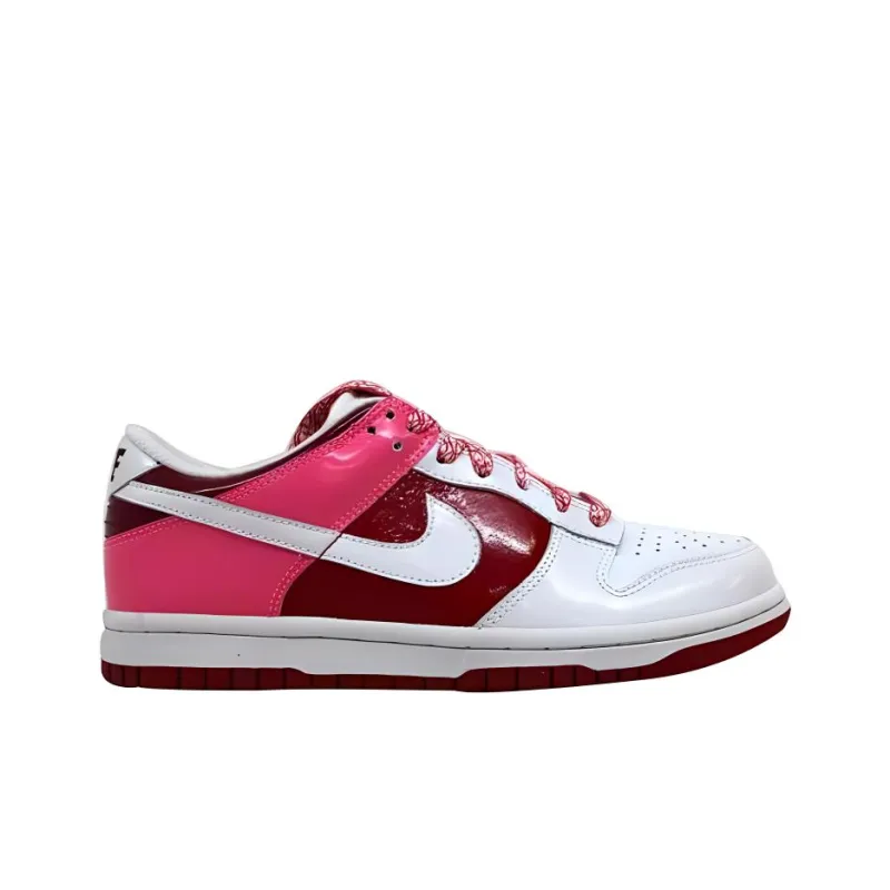 Nike Dunk Low White Varsity Red Team Red Women's-1