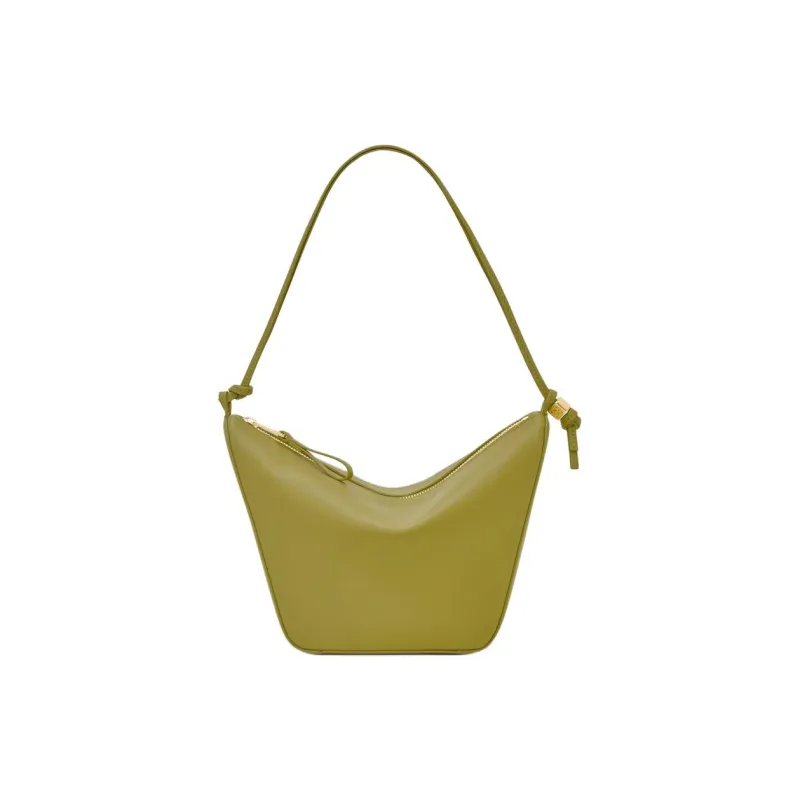 LOEWE Hammock Hobo Calfskin Crossbody Handbag, Shoulder Bag Mini Women's Light Moss Green-0