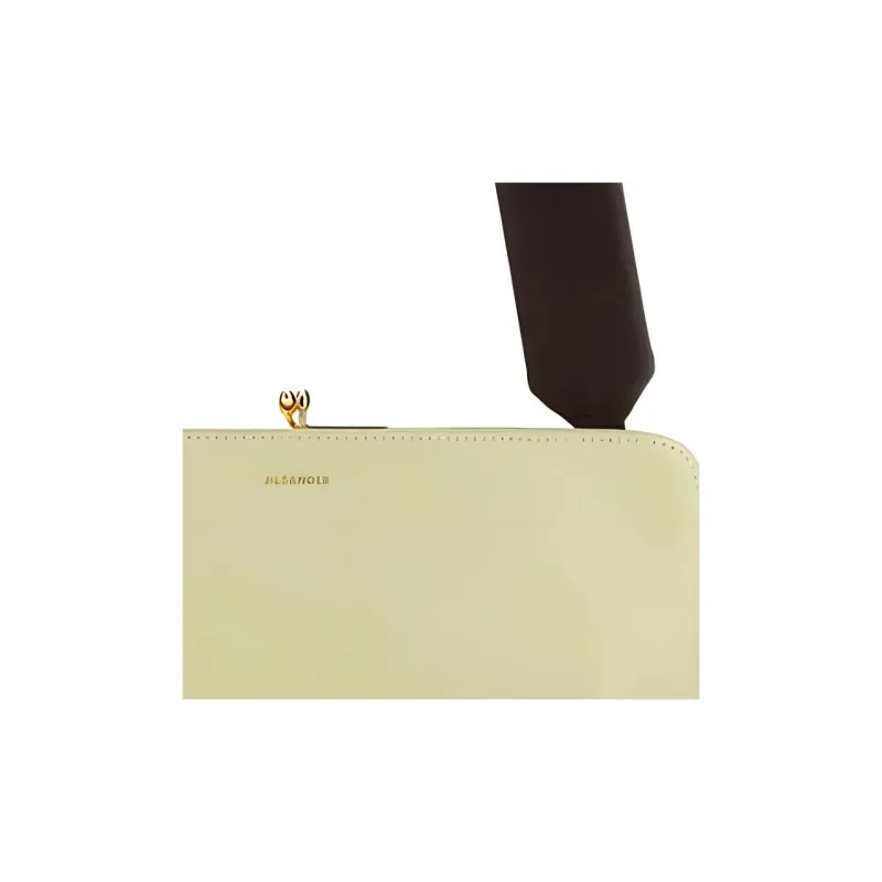 JIL SANDER Goji Logo Lettering Shoulder Bag-4