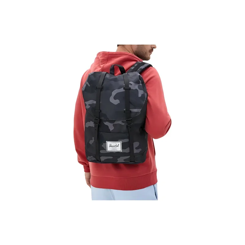 Herschel Polyester Backpack Regular Unisex Camouflage Blue-4