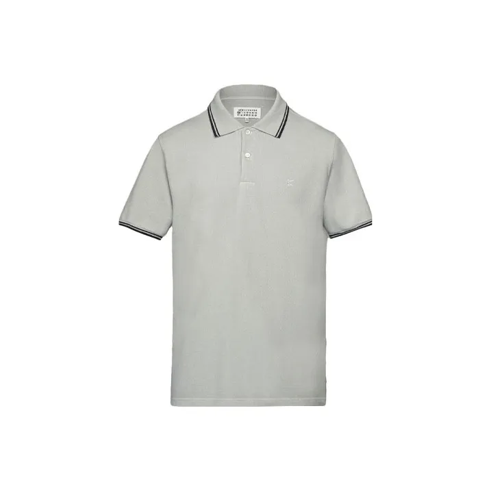 Maison Margiela Logo Embroidered Polo Shirt-0