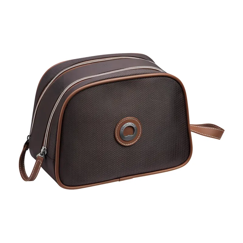 DELSEY Recycled Polyester Toiletry Bag Unisex Brown-1