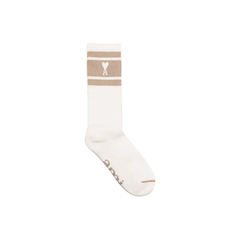 AMIPARIS Paris Logo Intarsia Ribbed Socks-3