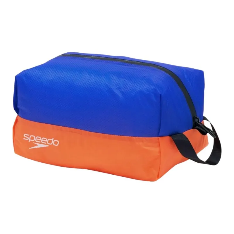 Speedo Nylon Travel Storage Bag Unisex Blue & Orange-0
