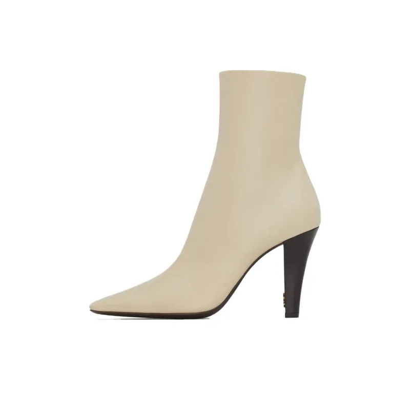 SAINT LAURENT Jill Ankle Boots 9.5cm Women's Light Umber-0
