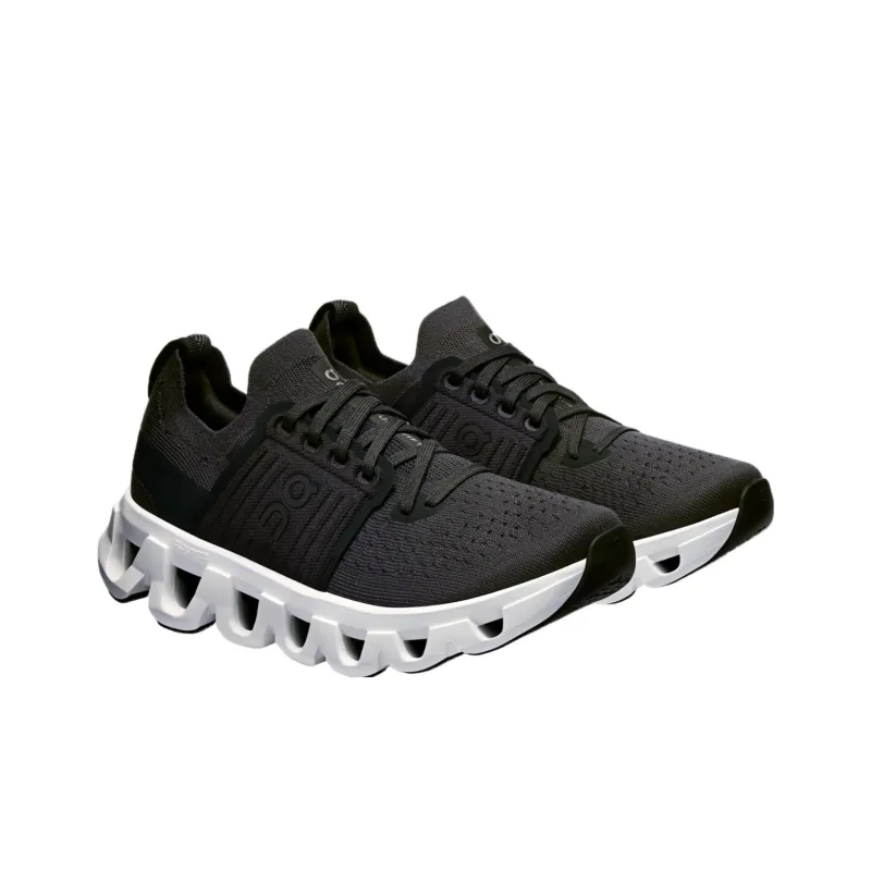 On Running Cloudswift 4 Black White Women's-2