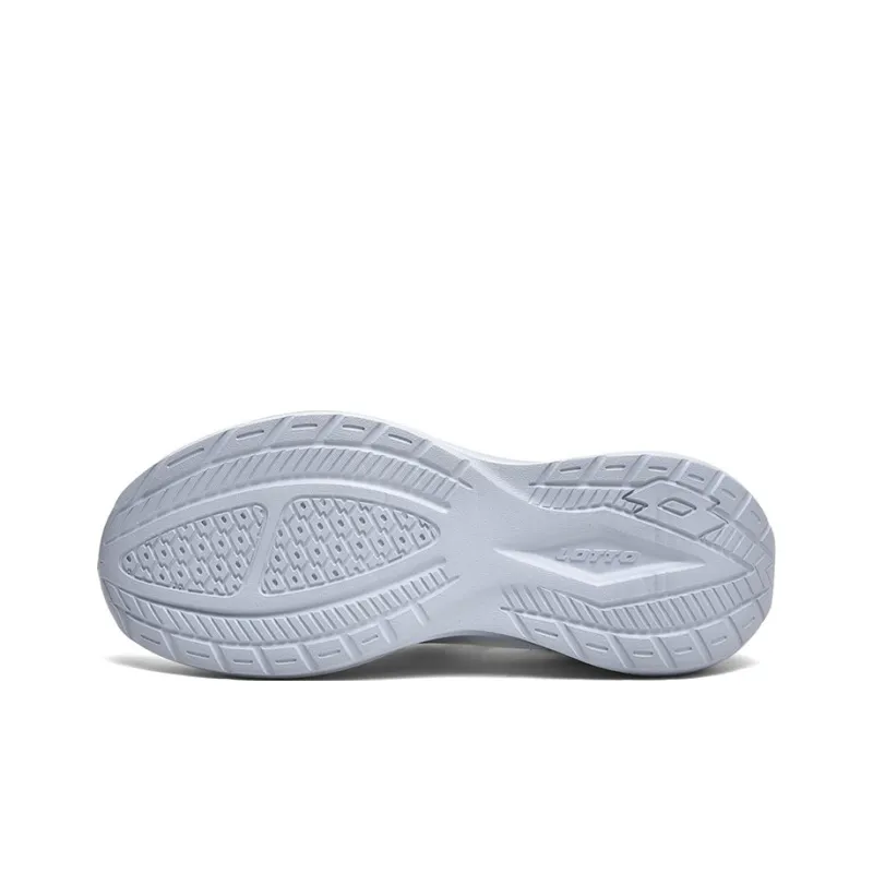 LOTTO Cushioning Rebound Abrasion Resistant Breathable Low Top Casual Running Shoes Men's White Powder Blue-4