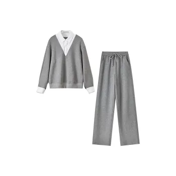 SENTUBILA Casual Suits Women's Charcoal Gray