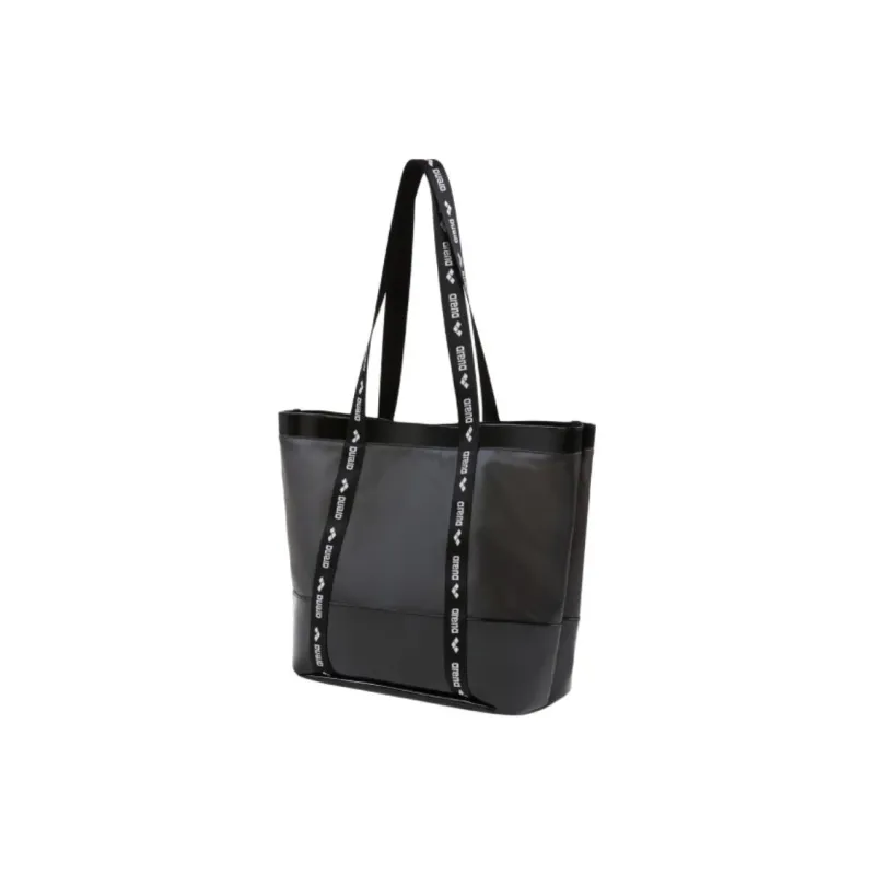 Arena Waterproof Fabric Tote Bag, Shopping Bag, Handbag, Shoulder Bag Unisex Black-2