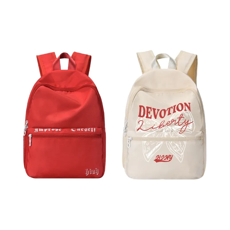 HINY Polyester Kids' Backpack, Mini Small Bag Unisex Red-12