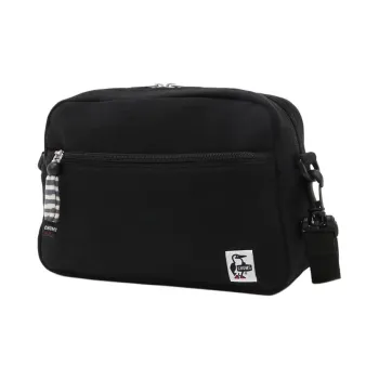 CHUMS Cotton Crossbody Bag Shoulder Bag Small Size Unisex Black