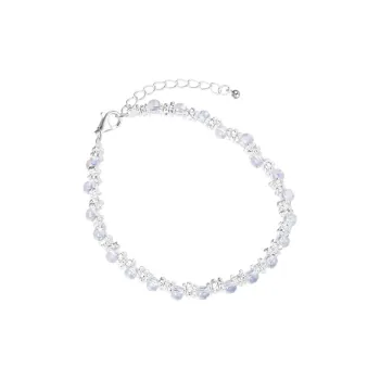 Silver 925 Sterling Silver Little Bulb Silver Nugget Bracelet Women's Peaceful Dreamy Jewelry