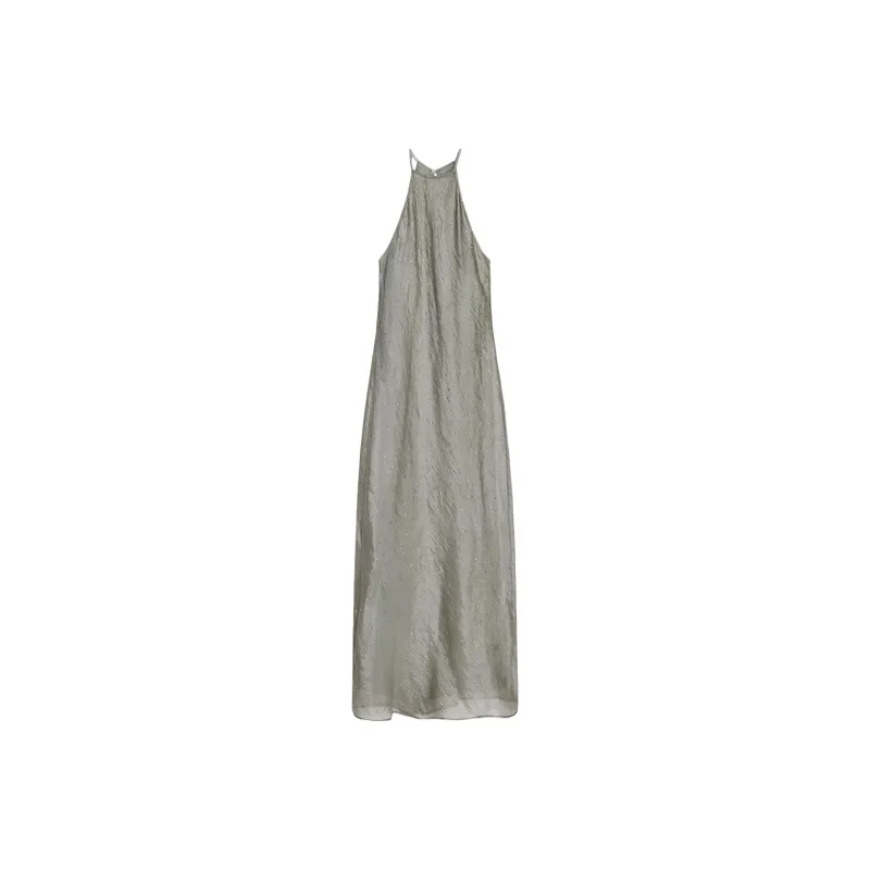 ZARA Sleeveless Dresses Women's Medium Gray-0