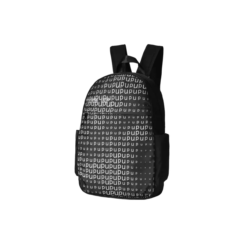 TURN UP Polyester Student Backpack Regular Unisex White/Yellow/Black-11