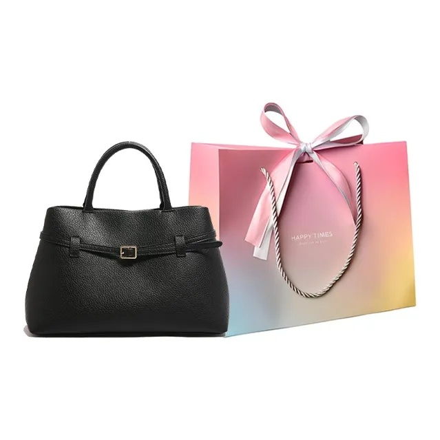 Yalu PU Handbag Regular Women's White/Black/Burgundy/Khaki-7