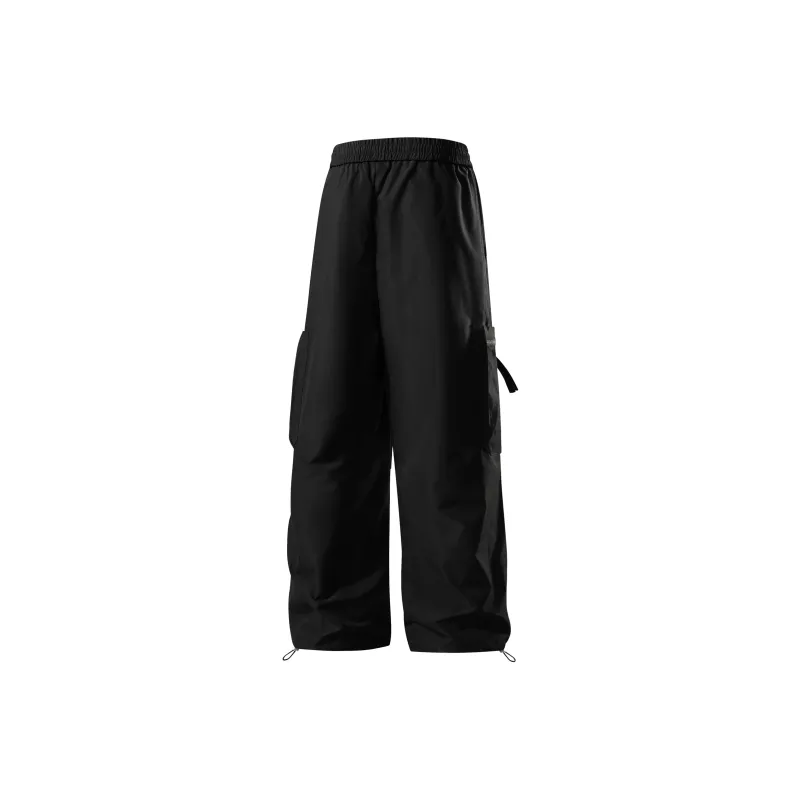 SWAMP AREA Cargo Pants Unisex Black-1