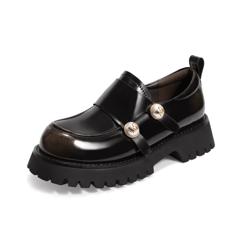 MIO Loafers Women's Black-8
