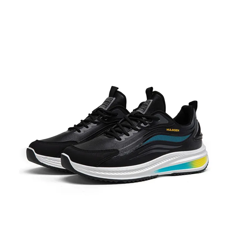 Mulinsen Anti Slip And Wear Resistant Lightweight Rebound Anti Rollover Low Top Running Shoes Men's-4