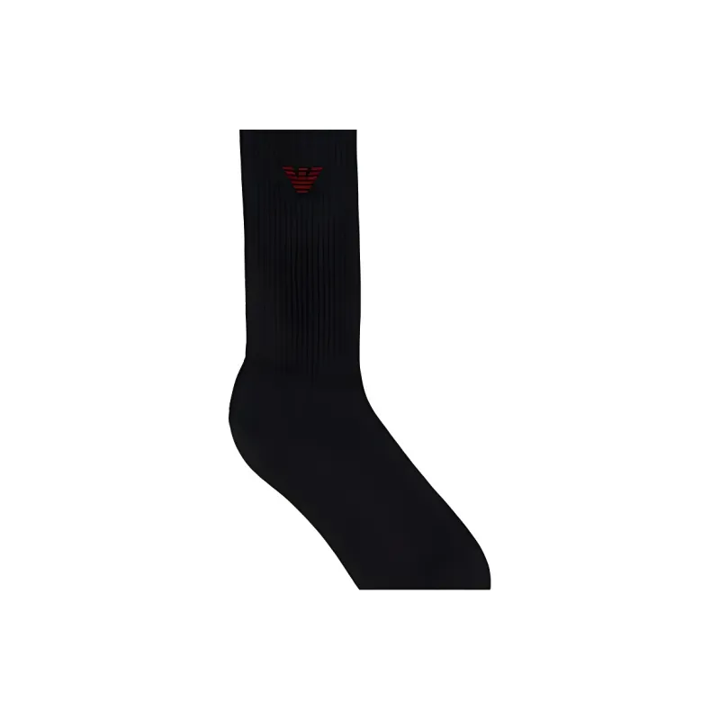 EMPORIO ARMANI Knee High Socks Women's 1 Pack Black-5