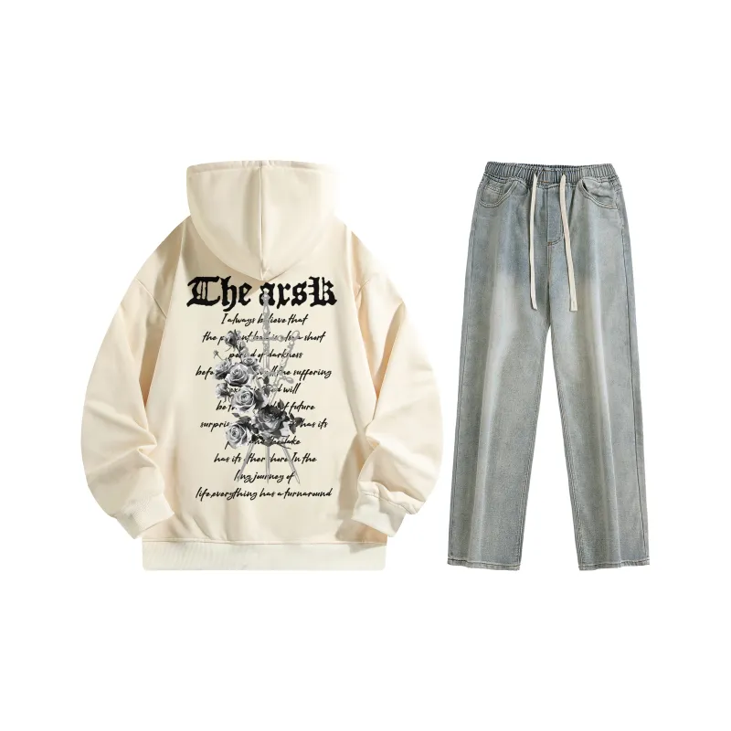 A.X.S.K Sweatshirt Sets Unisex-129