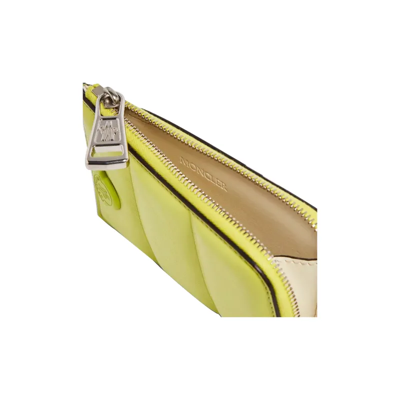Moncler Leather Card Holder Card Holder Women's Green-3