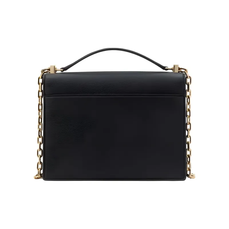 Kate Spade Litchi Grain Leather Handbag Shoulder Bag Crossbody Bag Small Size Women's Black-2