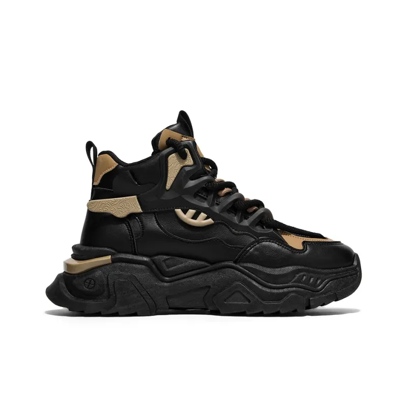 GNVA Water Resistant Height Increasing High Top Casual Shoes Men-1
