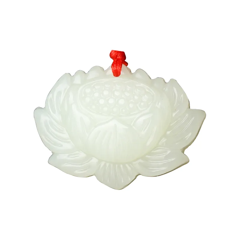 WANYUHUN Hetian Jade Pendants White Jade Unisex-0