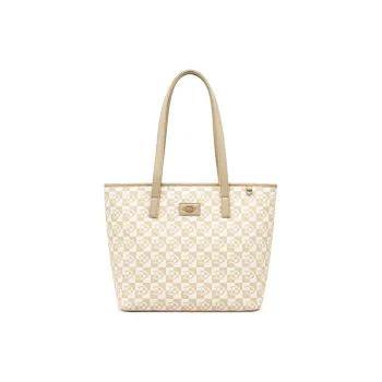 Dickies Polyvinyl Chloride Tote Bag, Shopping Bag, Shoulder Bag Women's Denim Blue/Light Khaki