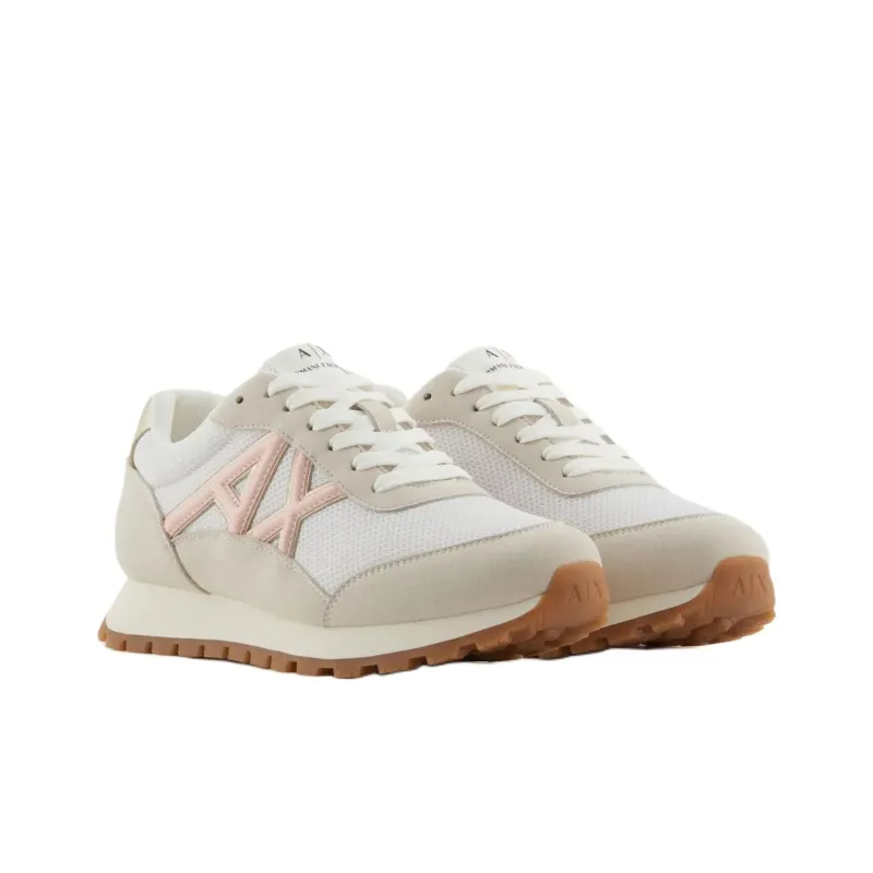 ARMANI EXCHANGEAE Low Top Casual Shoes Women's Greige-1