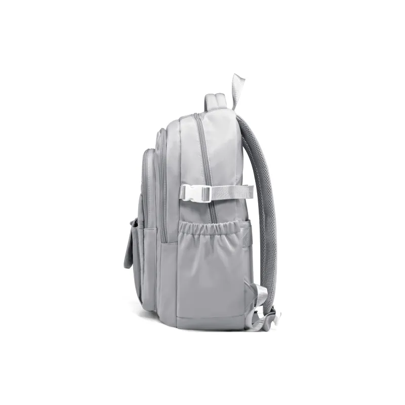 KEYSTREET Fabric Backpack Regular Unisex Ecru/Black/Gray/Blue-2