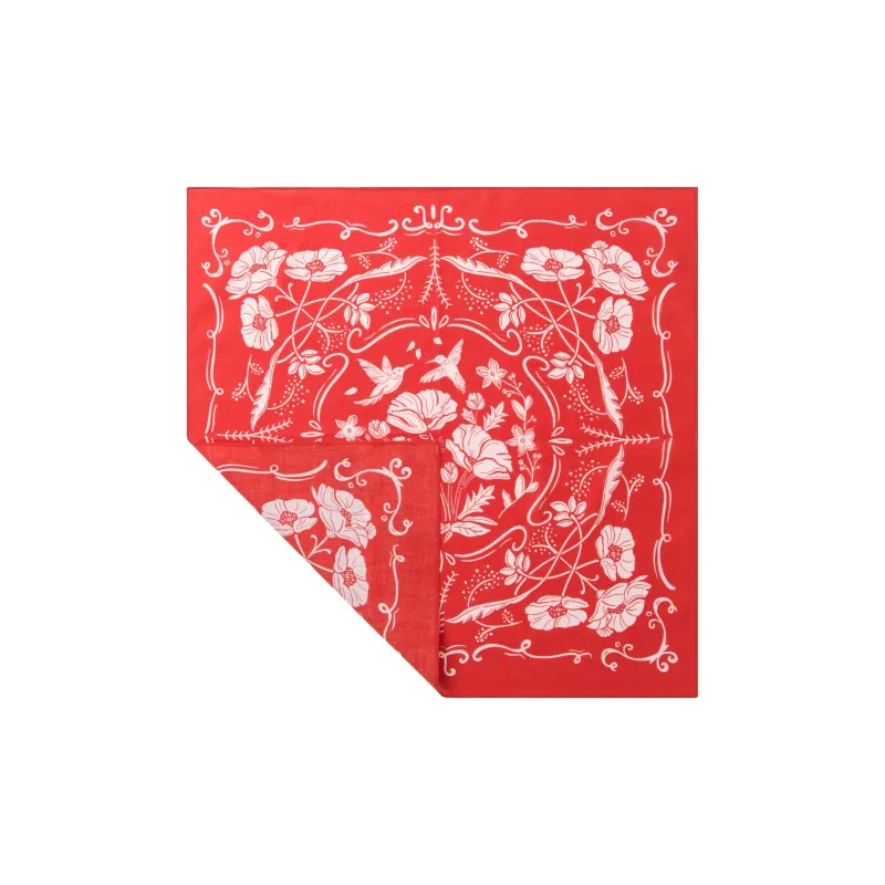 GUNTANGSHIGUANG Cotton Square Scarf Handkerchief Unisex-1
