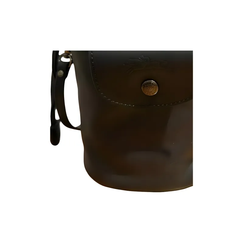 LONGCHAMP Le Pliage Xtra Cow Leather Bucket Bag, Shoulder Bag XS Women's Black-3