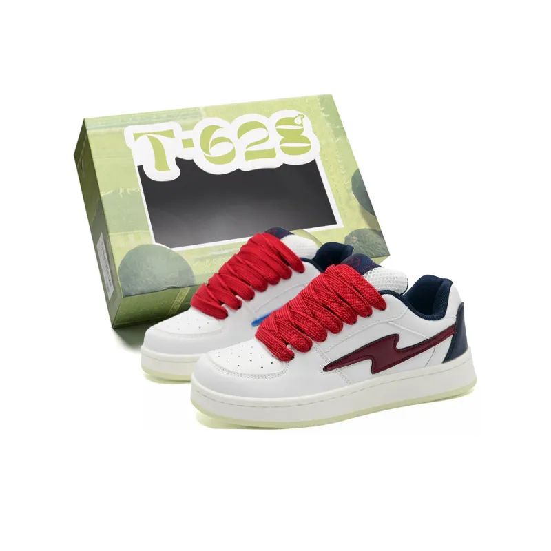 T628 Puffy Shoes Cushioned Wear-Resistant Lightweight Breathable Slip-Resistant Low-Top Skateboard Shoes Unisex-116