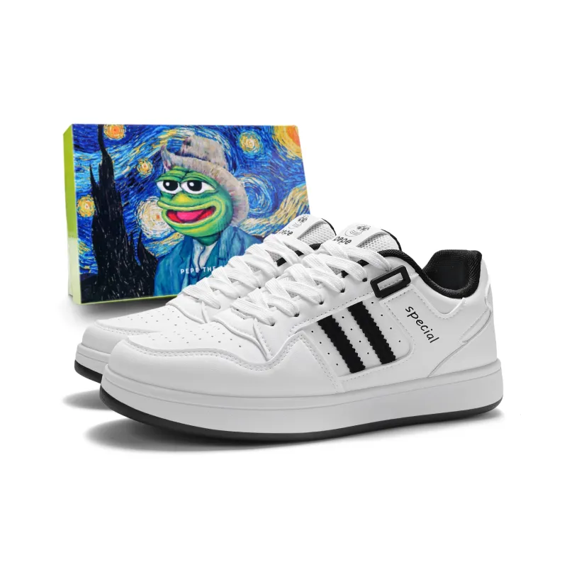 Pepe The Frog Skateboard Shoes Unisex-14