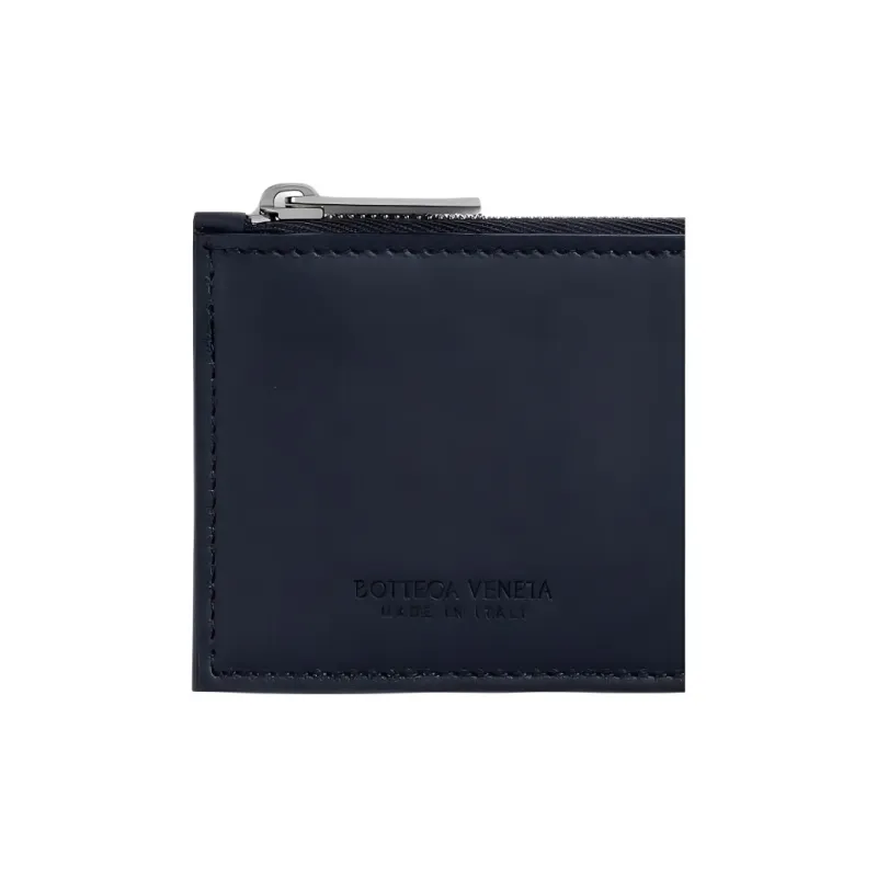 Bottega Veneta Intrecciato Calfskin Card Holder Regular Women's Space Blue-4
