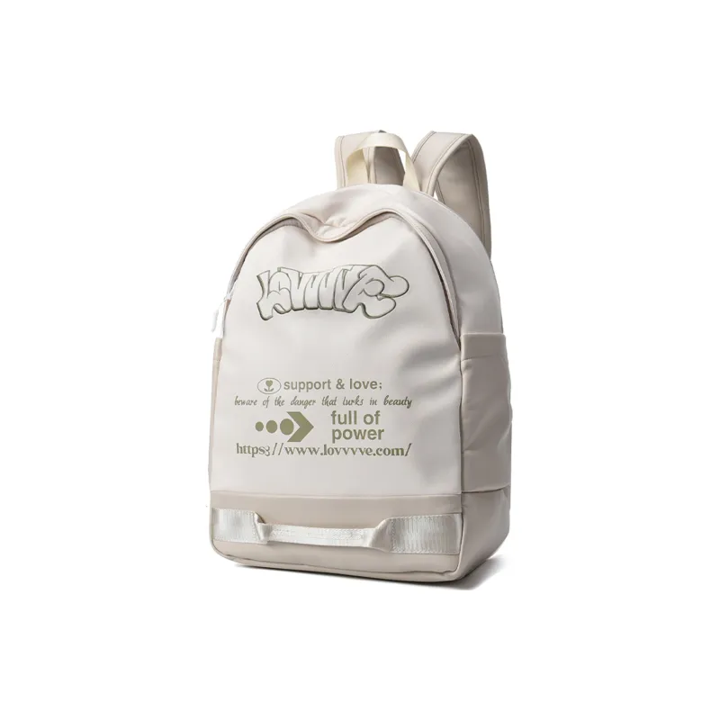 LOVVVVE PU Backpack Regular Unisex White-7
