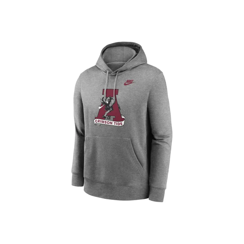 Nike Alabama Crimson Tide Legacy Club Primary Logo Men's Nike College Pullover Hoodie-0