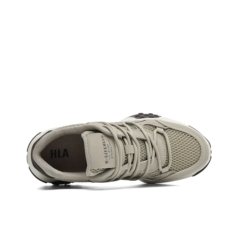 HLA Trendy Height Increasing Wear-Resistant Athletic Shoes Breathable Mesh Running Casual Shoes Men's-9