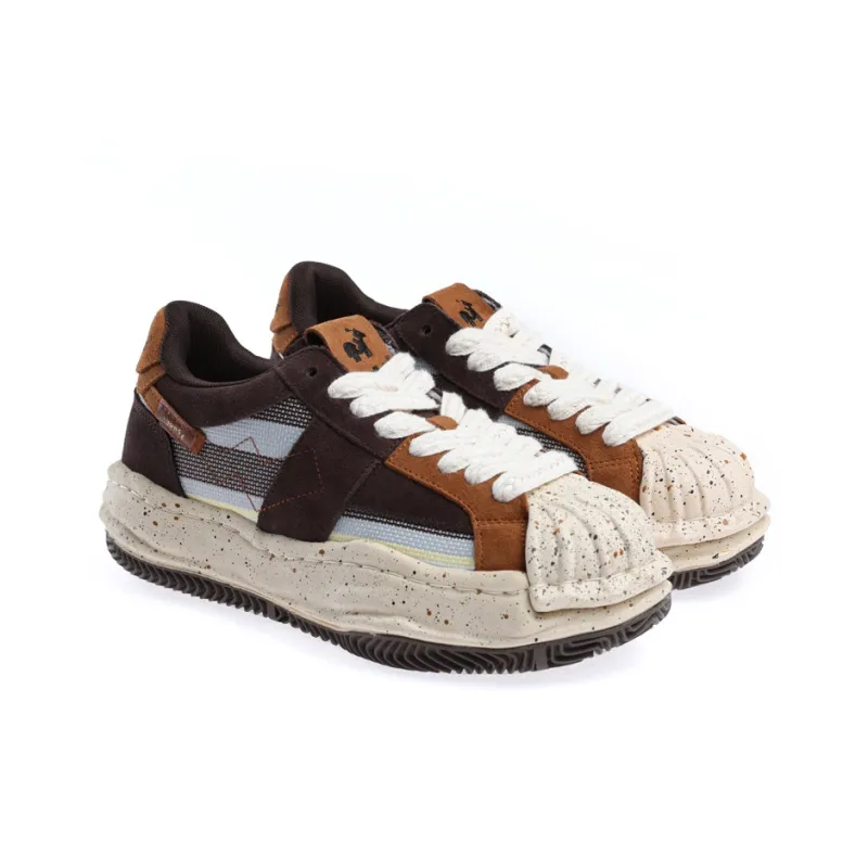 Flange Bullo Cushioned Wear Resistant Lightweight Low Top Skateboard Shoes Unisex Coffee Brown-4