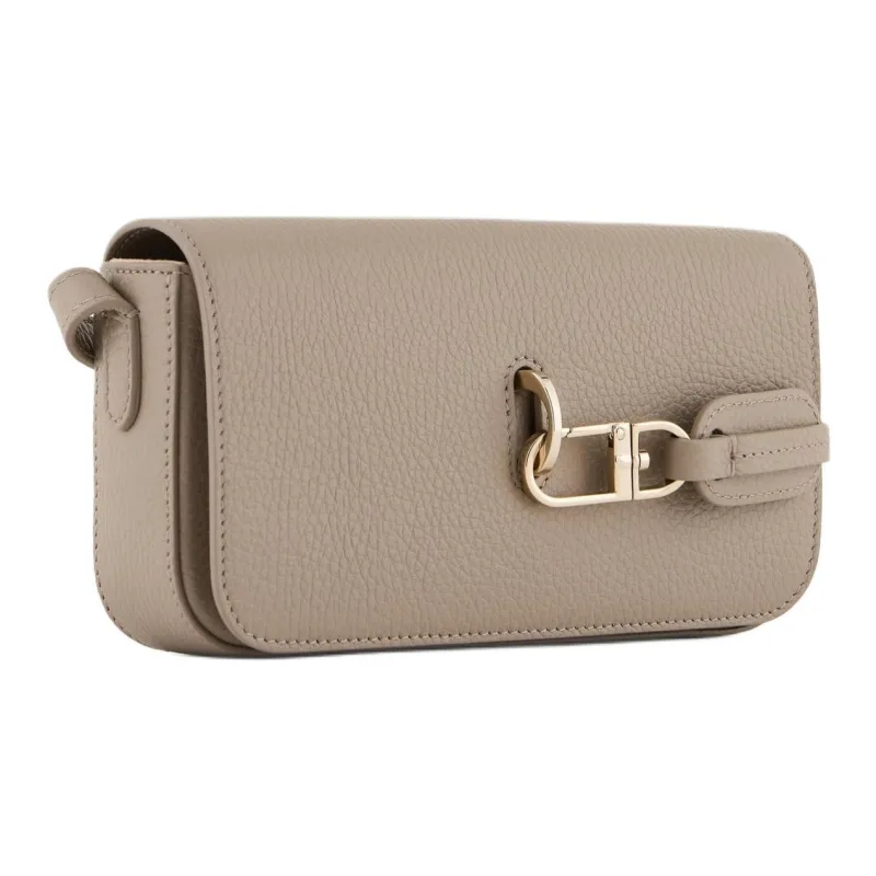 AMANI Grained Calfskin Shoulder Bag Regular Women's Light Umber-1