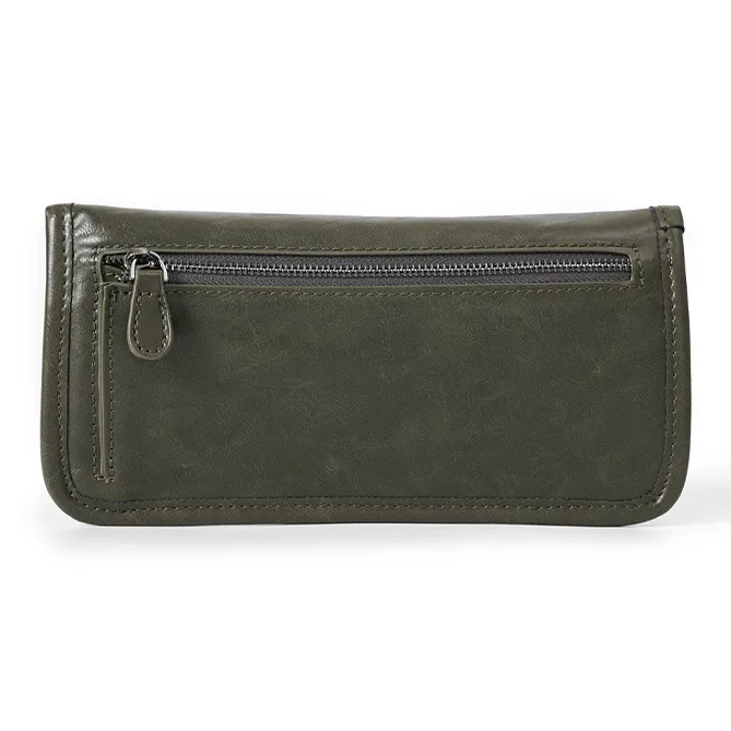 Mulinsen Pu Wallet Regular Men's Black/Vintage Green-3