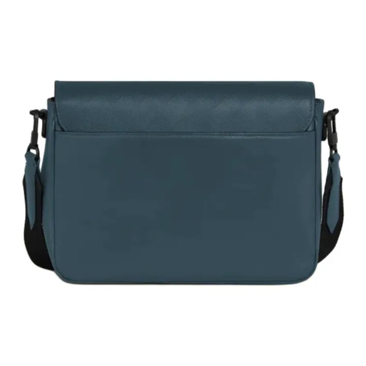 MONTBLANC Cow Leather Envelope Bag, Shoulder Bag Men's Avio Blue-2