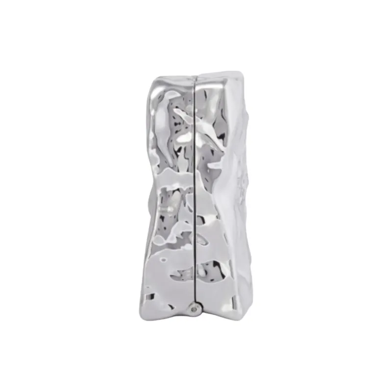 OFF-WHITE Sculpture Crushed Clutch Bag-3
