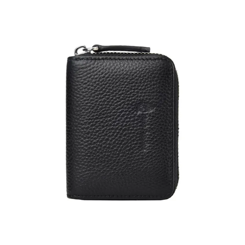 Hush Puppies Cow Leather Card Holder Regular Men's Black-0