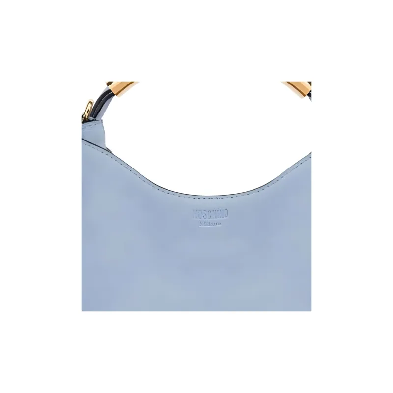 MOSCHINO Handle Me Logo debossed Tote Bag-4