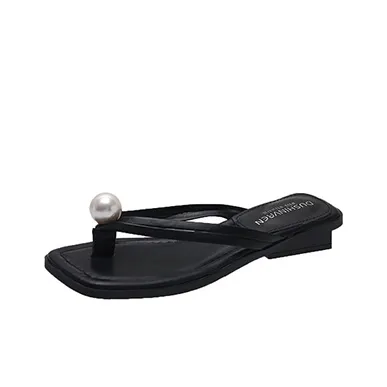 AJPAP Rubber Sole Abrasion Resistant Slip Resistant Flip Flops Women's-0