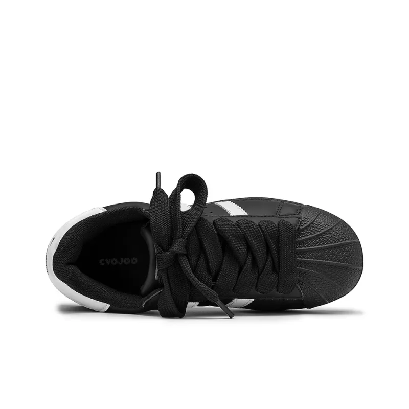 CVOJOO Shell Head Anti Slip Wear Resistant Low Top Skateboard Shoes Unisex Couple's-2