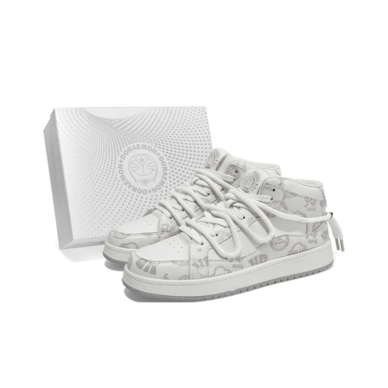 DoraemonA Mid Top Skateboard Shoes Unisex-14